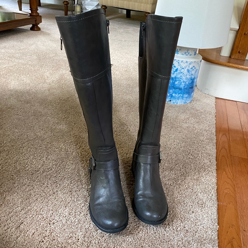 Silver boots